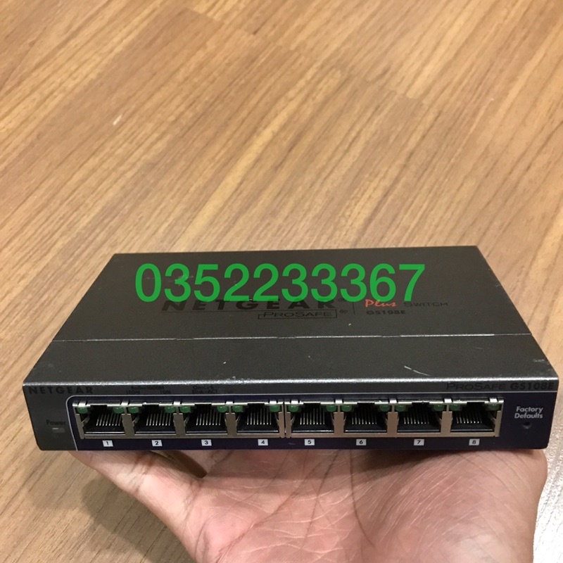 Bộ chia mạng Netgear GS108E v2, 1000Mbps, quản lý, chia vlan