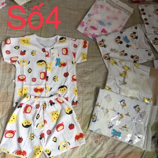 Bộ cotton giấy bé trai, bé gái