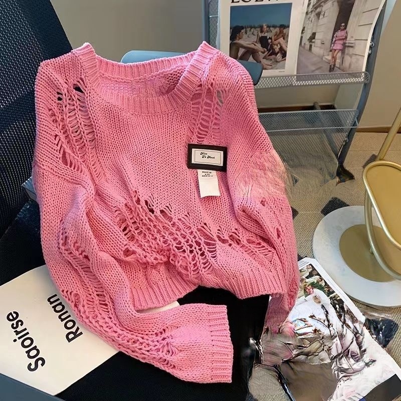 Áo Sweater Dệt Kim Thiết Kế Mới Thời Trang Mùa Thu Dành Cho Nữ