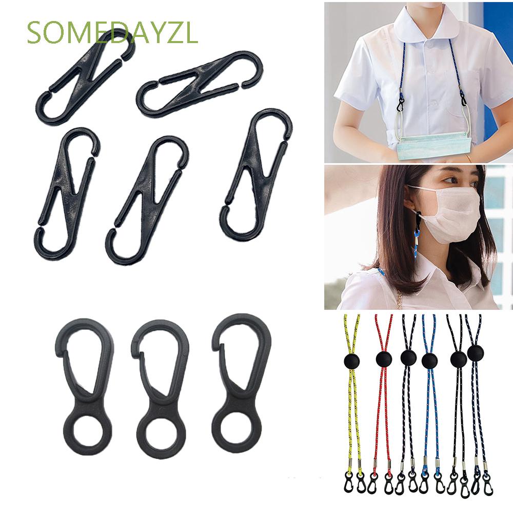 Set 100 khoá kẹp nhựa hình số 8/ găng tay nhỏ gắn dây đeo mắt kính làm trang sức diy