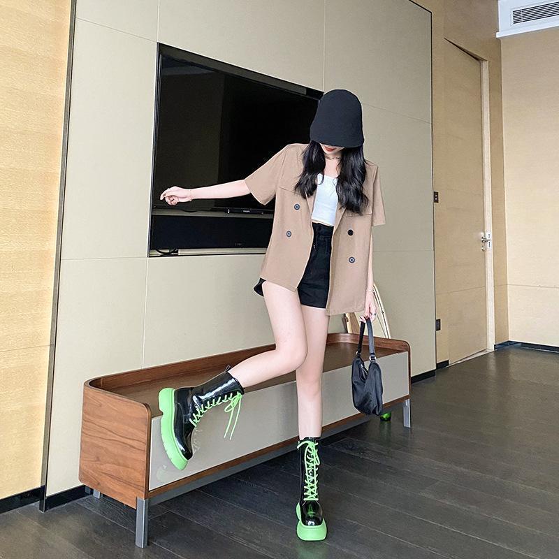 Giày bốt Martin da mềm đế dày thời trang cho nữ năm 2021 | BigBuy360 - bigbuy360.vn