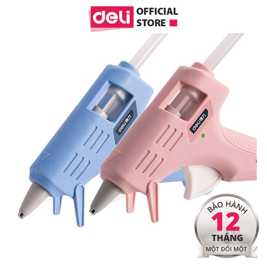 [DIY] Súng Bắn Keo Nến Silicon Deli 20W/40W - TẶNG KÈM KEO MÀU, An Toàn, Nhỏ Gọn, Dễ Sử Dụng - DL390021/DL390022/DL5042