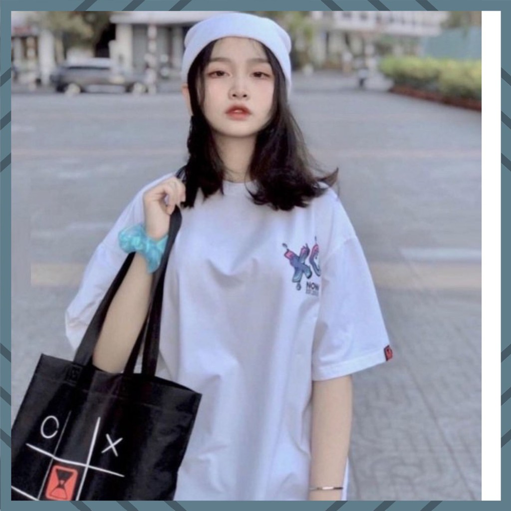 ÁO THUN NAM NỮ HÀNG FREESIZE 1 CỠ FORM DÁNG RỘNG DƯỚI 65KG MẶC VỪA (TAY LỠ UNISEX NAM NỮ XOXOXO) | BigBuy360 - bigbuy360.vn