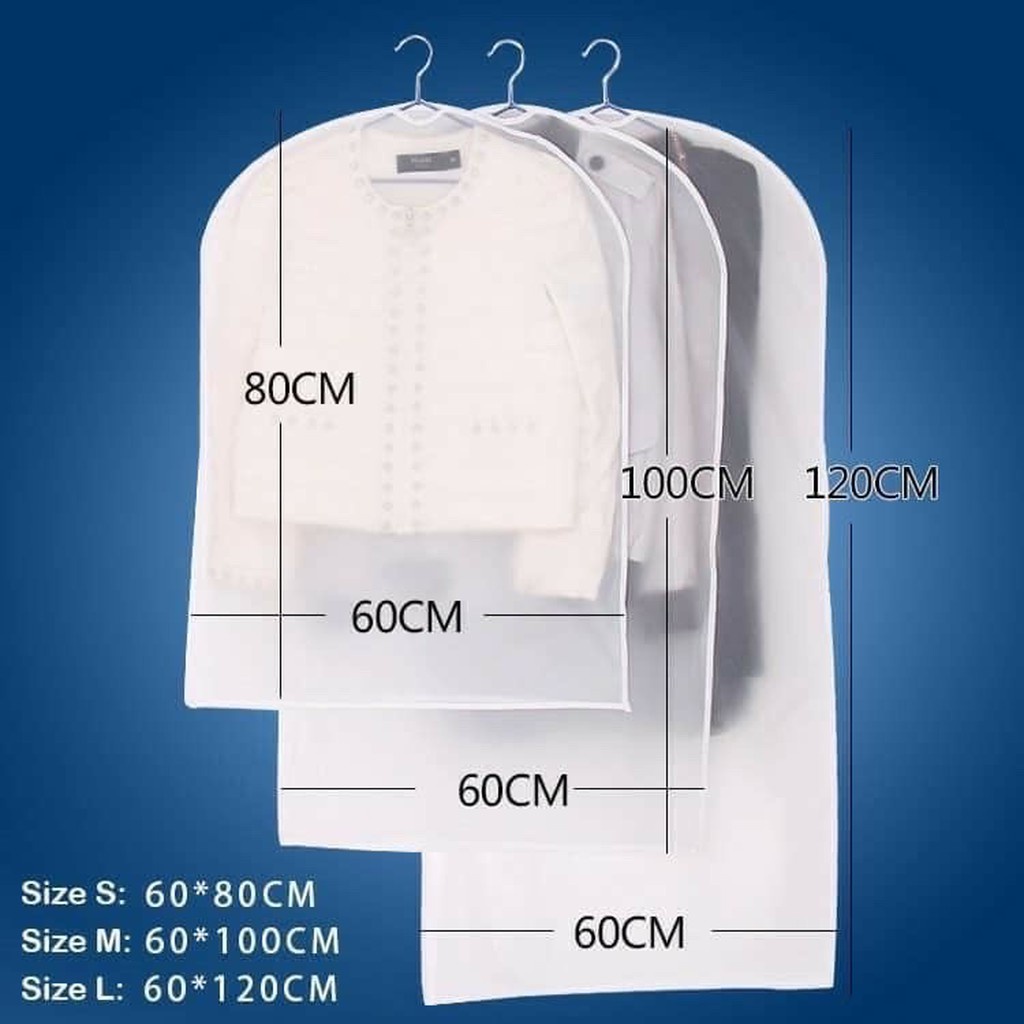 MVP590 Túi Bọc Quần Áo Treo Tủ Đồ, Túi Trùm Quần Áo Chống Bụi Chống Thấm