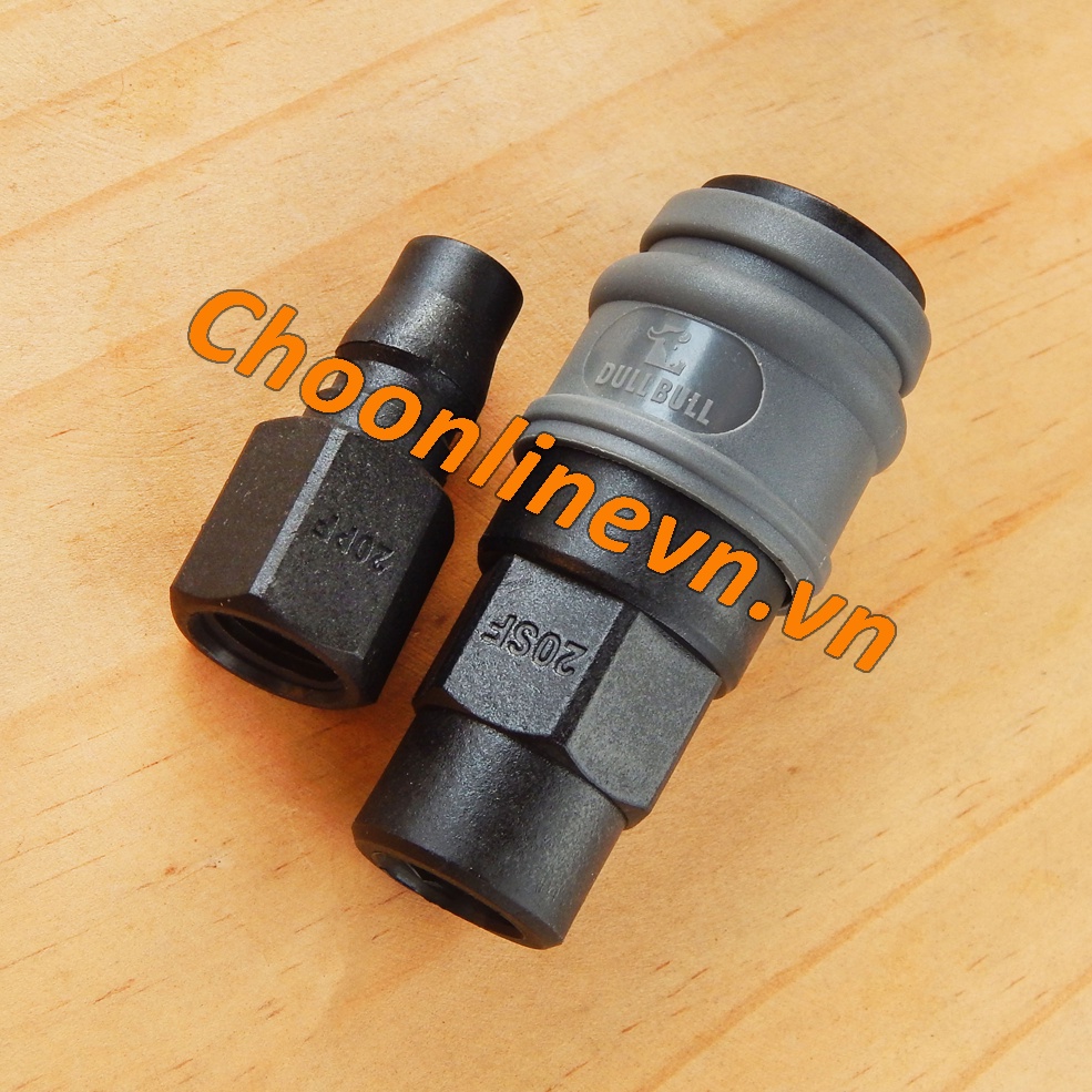Bộ khớp nối nhanh khí nén ren trong 13mm / 17mm / 21mm bằng nhựa chất lượng chịu áp nén cao