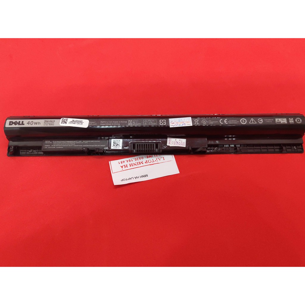 Pin laptop Dell M5Y1K, GXVJ3, 5758, 5755, 5559, 5558, 5555, 5551, 5451, 3451 14.8v 40wh ZIN có logo dell