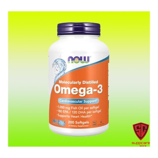 Omega 3 | Dầu Cá Now Omega 3 200 Viên – Vitamin Bổ Mắt Sáng Mắt – SUPPCARE