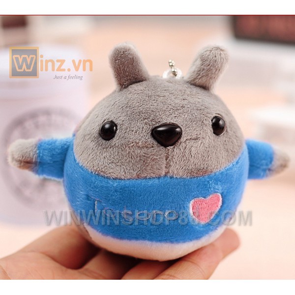 Móc khóa gấu bông mèo Totoro 9 cm móc khóa gấu bông cute treo cặp quà lưu niệm quà tặng người yêu cũ - Winz.vn