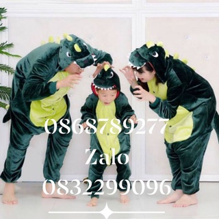 Bộ Đồ Thú Khủng Long Xanh