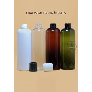 CHAI 250ML TRÒN NẮP PRESS