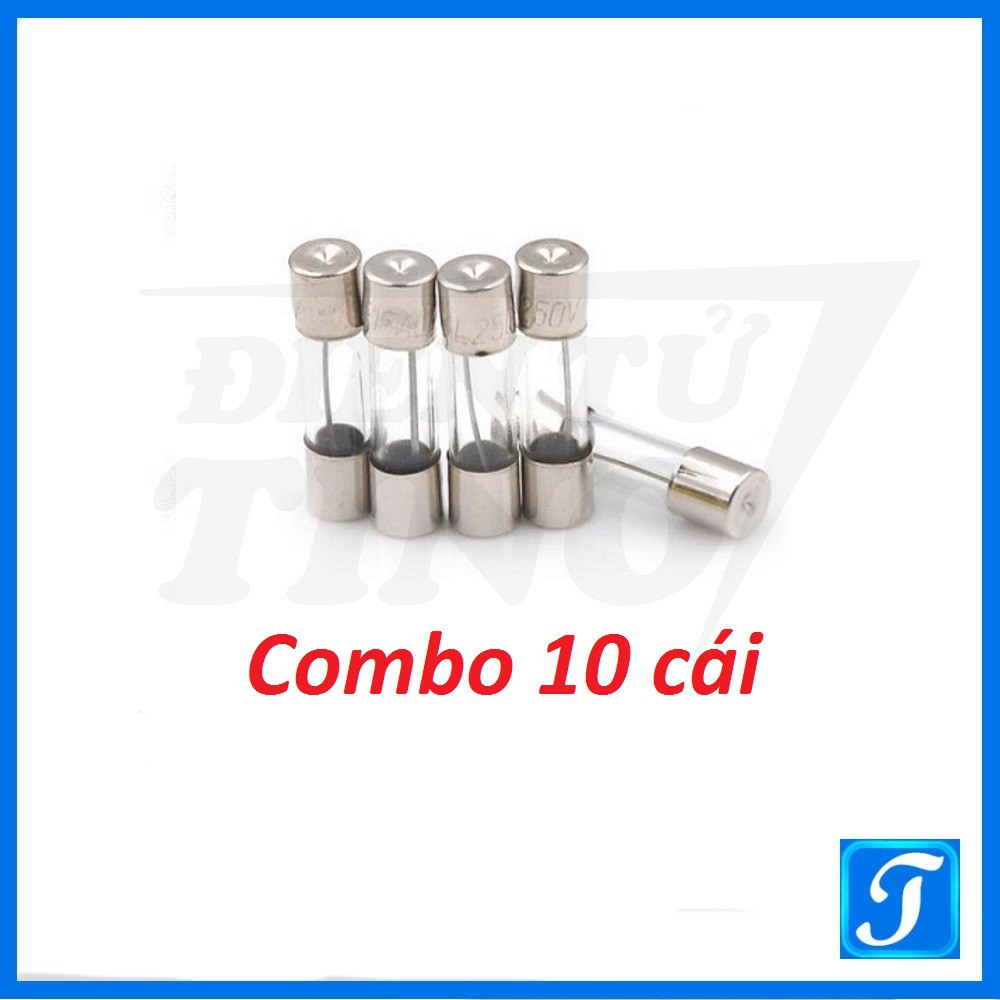 Cầu Chì Ống Thủy Tinh 1A 2A 3A 4A 5A 6A 8A 10A 20A 250V 5x20mm