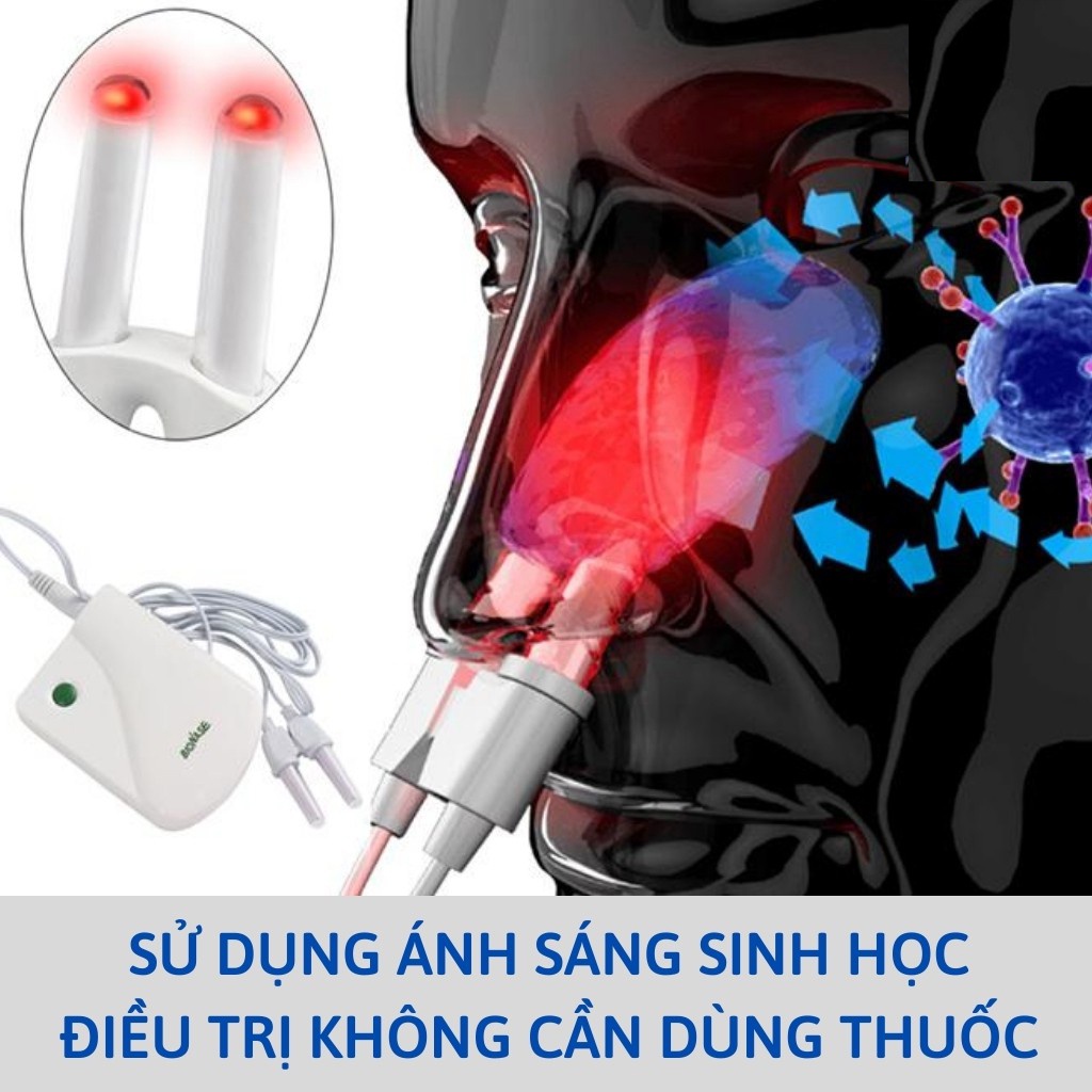 Thiết bị hỗ trợ điều trị viêm mũi dị ứng, viêm xoang mãn tính bằng ánh sáng sinh học Bionase (BH 12 tháng)