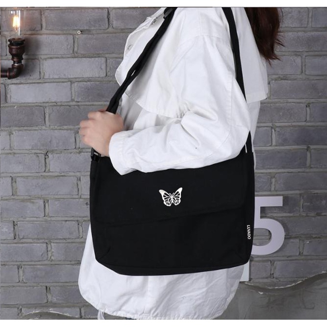 Túi vải bố canvas tote đựng đồ quần áo đeo vai thời trang nhỏ giá rẻ LOT STORE TX763