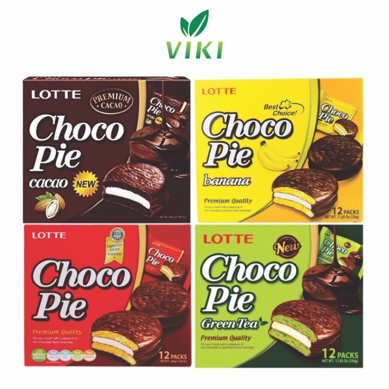 ( Hàng Săxn )Bánh Choco Pie 4 Vị Hơi Bị Ngon Hộp 12 Cái( Shop Mới Mở Thêm Shop Mới Nên Các Bạn Ủng Hộ nhé )