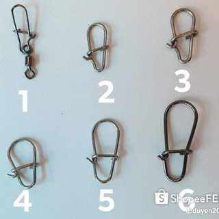 Khóa lure / snap lure ( bịch 20 cái ) { phụ kiện câu cá }