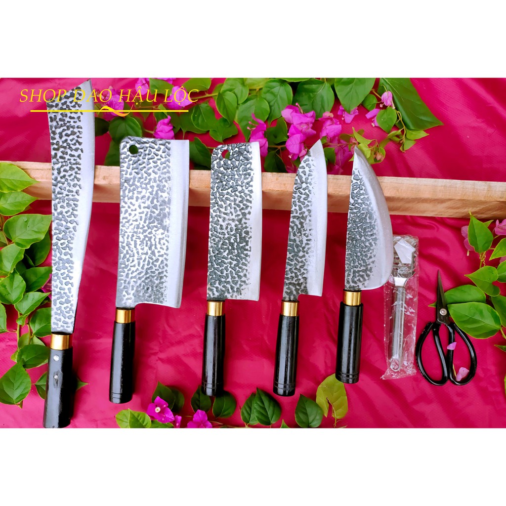 Bộ dao nhà bếp 7 món chặt cây - chặt xương - chặt gà - dao thái thịt
