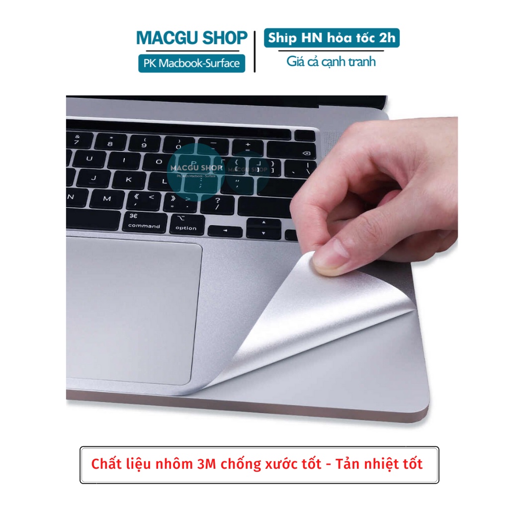 Bộ Dán Kê Tay Kèm Trackpad Macbook JRC 4 Màu-đủ đòng. Dán từ tính không dính keo