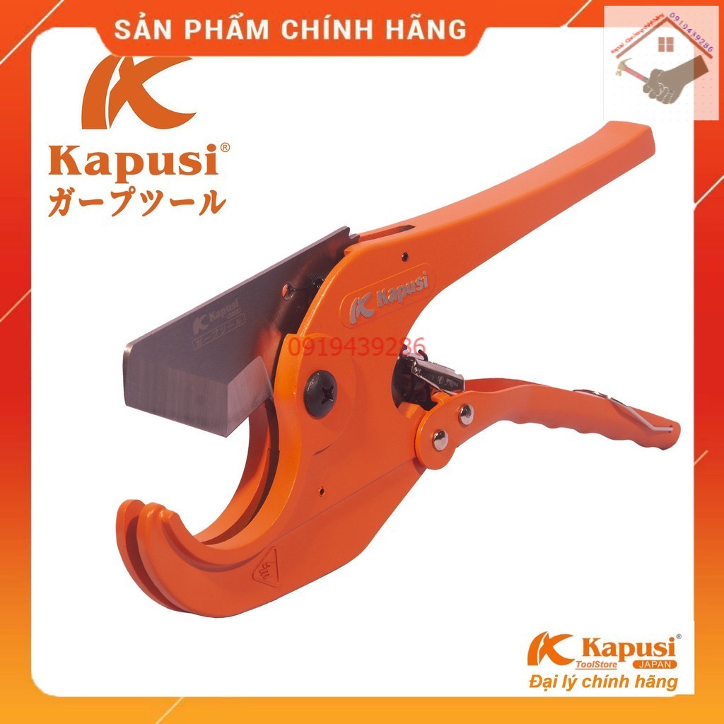 Kéo cắt ống nhựa, kìm cắt ống nhựa PVC siêu bén kích thước 63mm chính hãng Kapusi Nhật Bản (ShopKapusi)