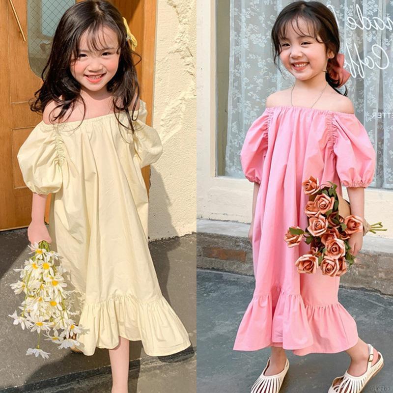 Váy mùa hè có diềm xếp nếp ngọt ngào đang yêu phong cách Hàn Quốc dành cho nữ