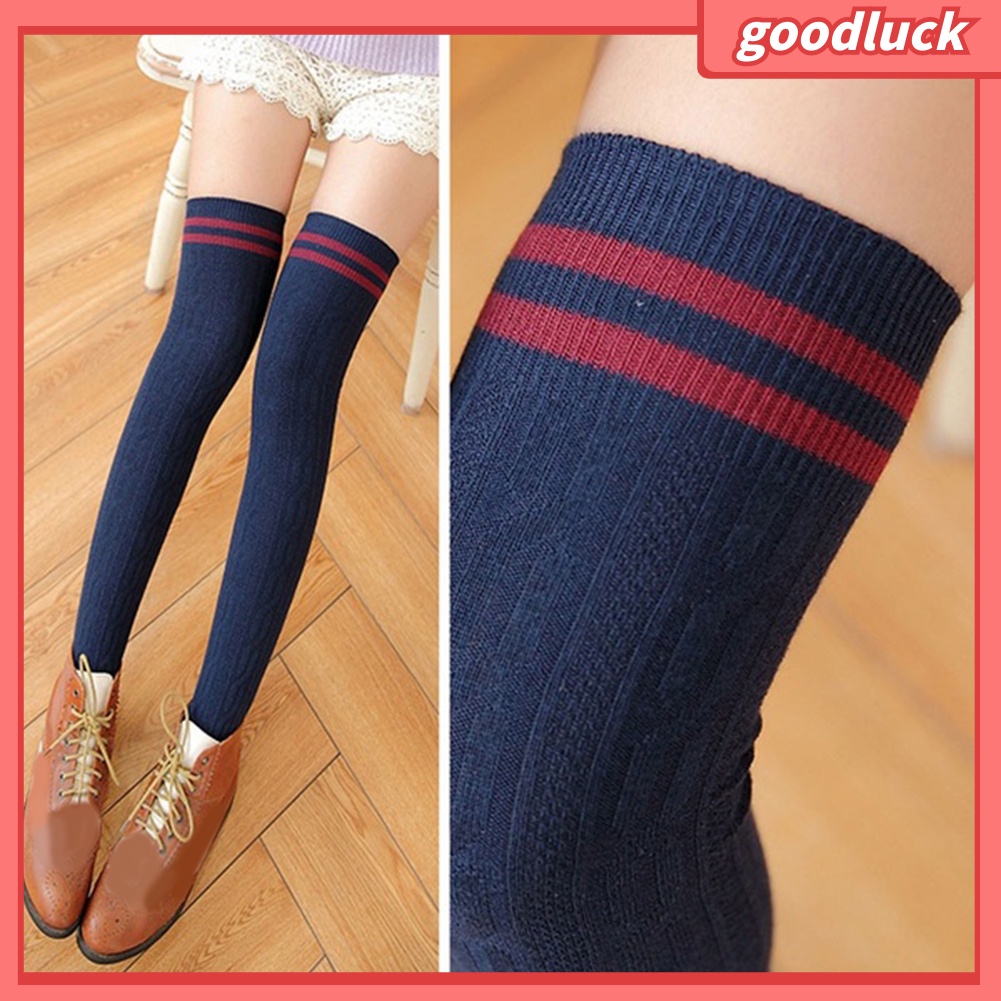 Vớ Dài Qua Gối Kẻ Sọc Thời Trang Cho Nữ