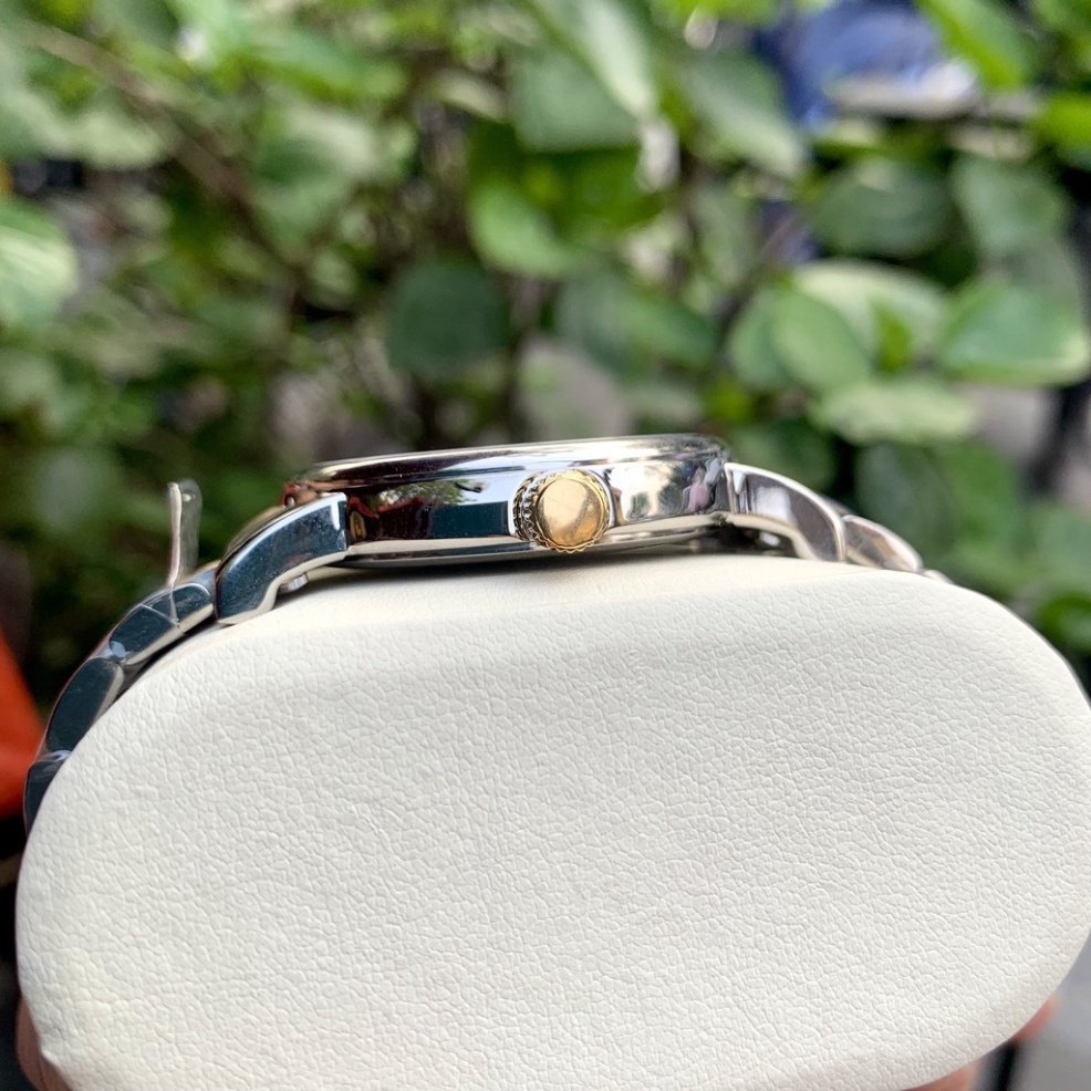 Đồng Hồ Nam citizen Sapphire CZ025 Mặt caro Cọc La Mã Máy Pin Nhật Chống xước Tuyệt Đối