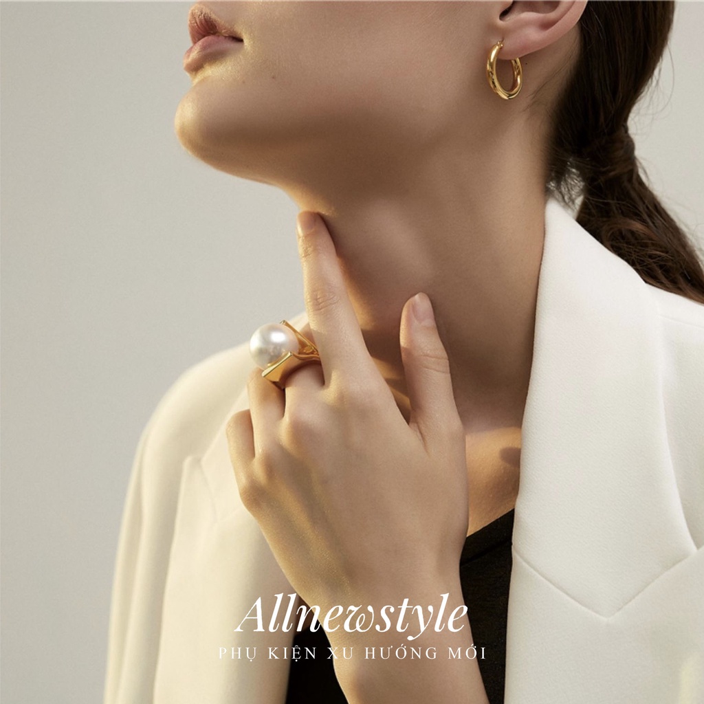 Nhẫn thép titan Allnewstyle phong cách Retro