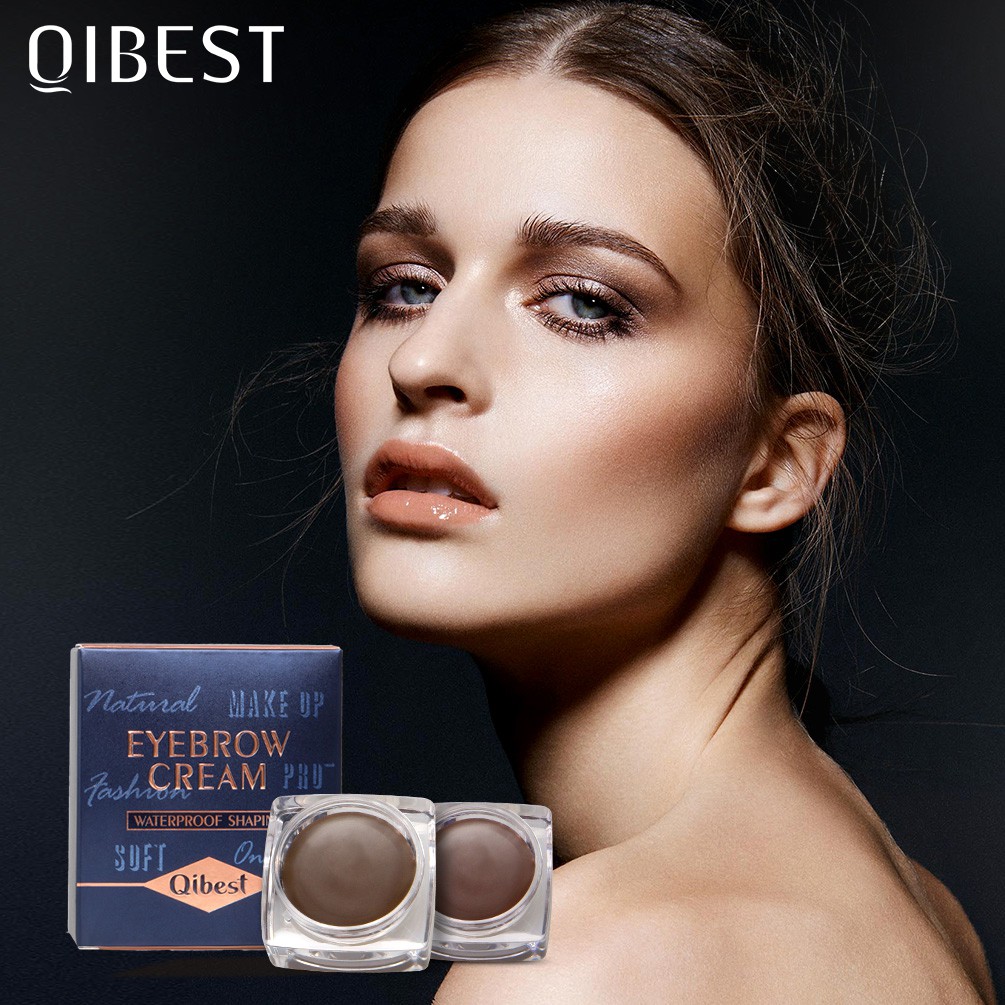 Kem kẻ lông mày QIBEST trang điểm chống thấm nước lâu trôi không nhòe 6 màu tùy chọn 40g | BigBuy360 - bigbuy360.vn