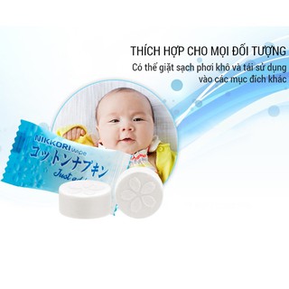Combo 10 viên khăn nén khử trùng nikkori công nghệ nhật