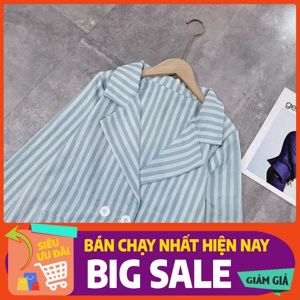 L áo blazer nữ kẻ sọc hàn quốc bắt mắt hót hít 35 23
