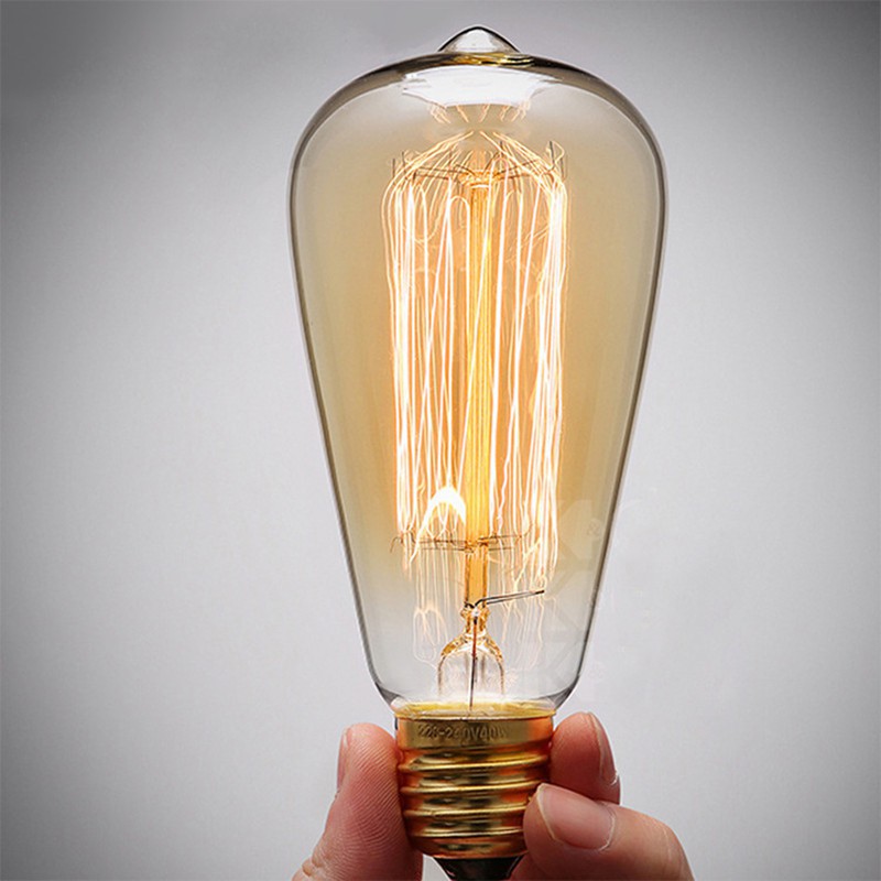 Bóng đèn Edison Vintage ST64 40W E27