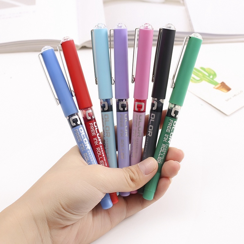 Bút Bi Đầu Ngòi 0.38mm 7 Màu Chất Lượng Cao