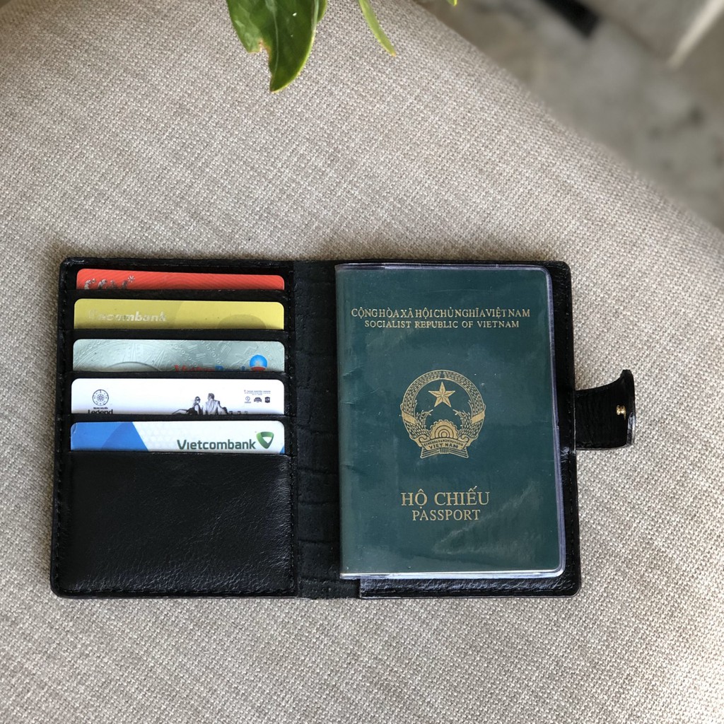 Ví Passport Da Bò Handmade