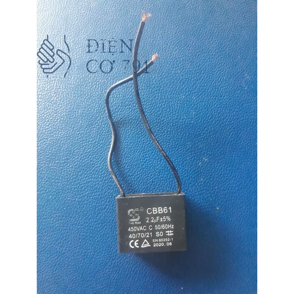Tụ điện 1uF , 2uf , 3uf, 4uf,,,,.. dùng để thay thế cho quạt ban . quat treo trường.. quạt trân..