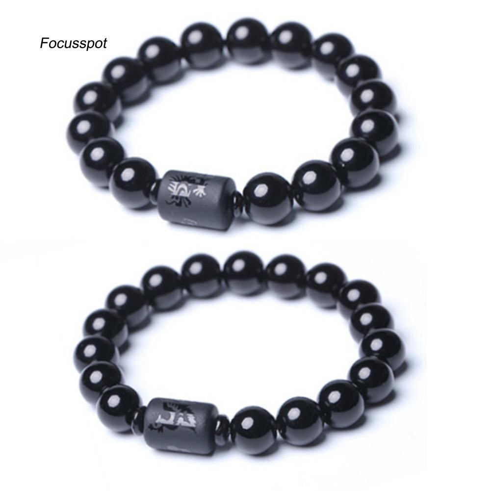 Vòng tay hạt bằng đá Obsidian sành điệu cho các cặp nhân | BigBuy360 - bigbuy360.vn