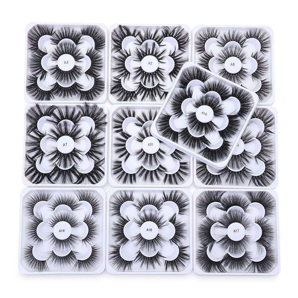 Bộ 5 Cặp Lông Mi Giả SKONHED Mềm Mại Và Dày Dặn