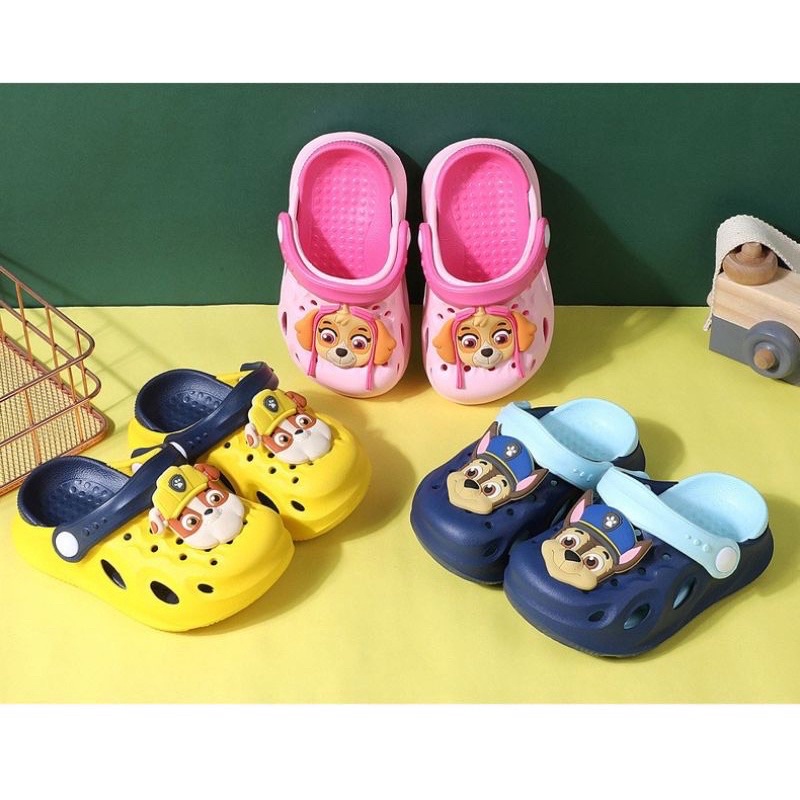 Dép sục Crocs trẻ em hình chú chó cứu hộ Paw Patrol cho bé trai bé gái