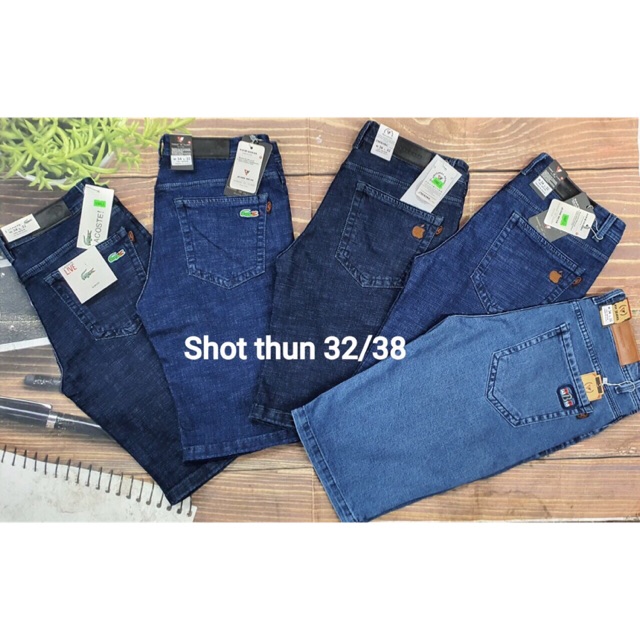 Quần short jean nam co giãn size 32-36
