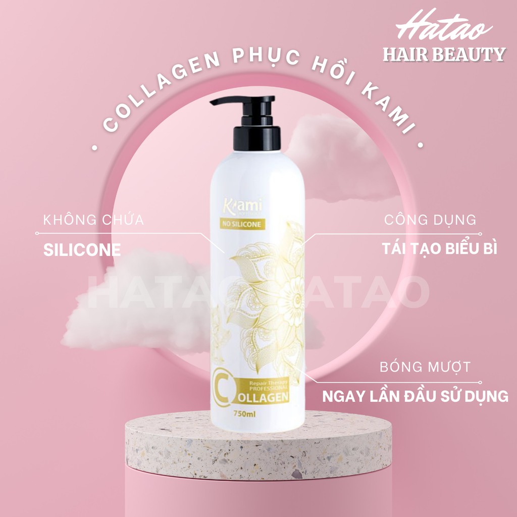 ✅Collagen Kami (Không chứa silicon) - Bổ sung dưỡng chất cho tóc, giúp tóc bóng mềm.