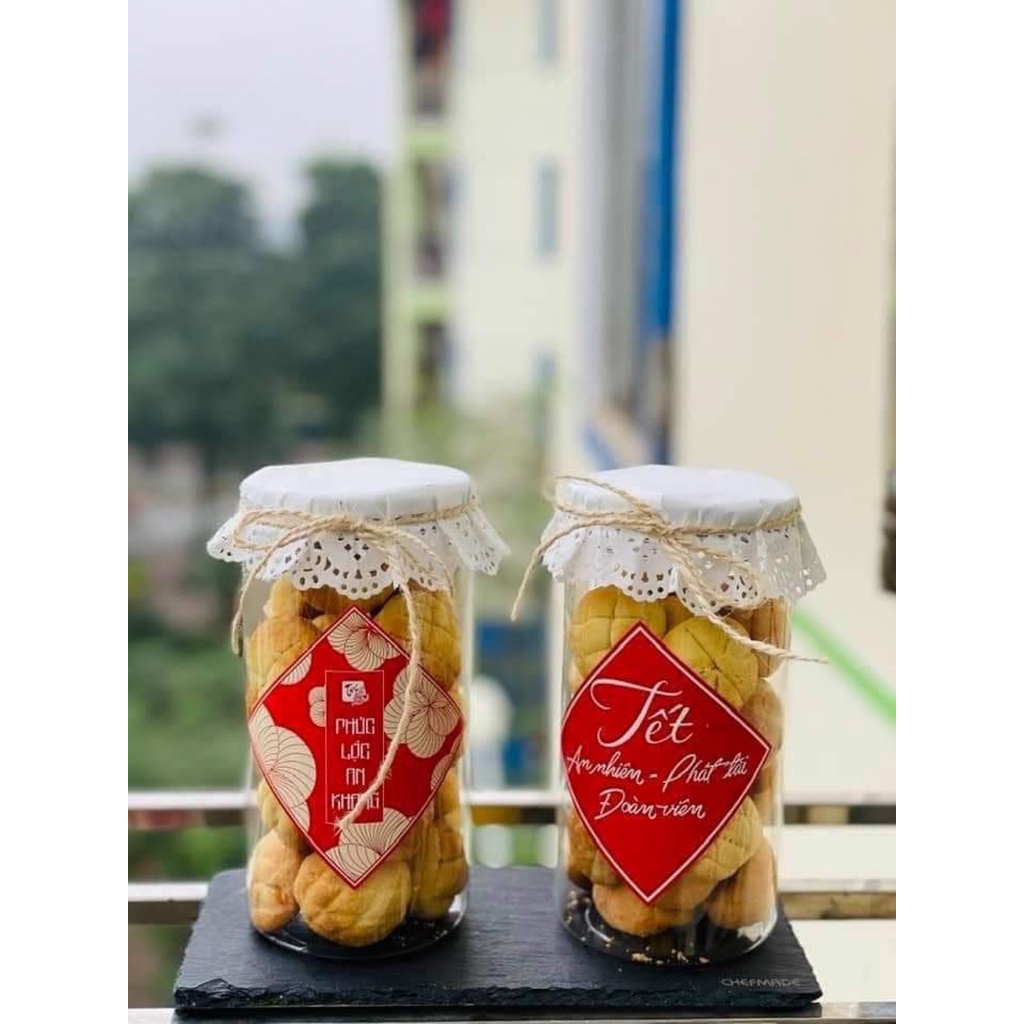 Hộp đựng 3 hũ nhựa quà tết