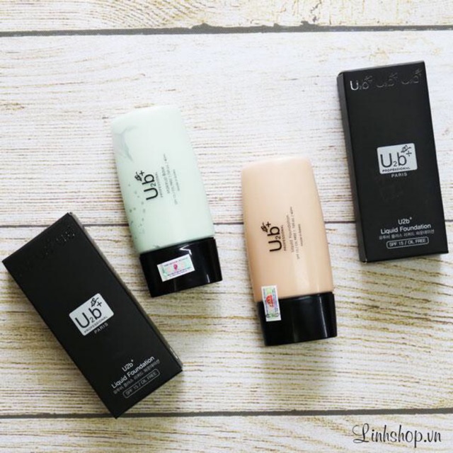 Bộ đôi 2 tuýp kem lót và kem nền U2B+ professional chính hãng