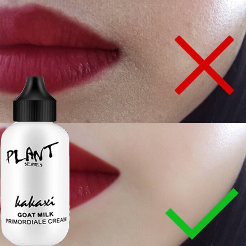 [Hàng mới về] Kem lót trang điểm dưỡng ẩm thành phần sữa dê làm sáng da chống thấm nước