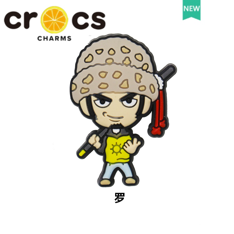 Phụ Kiện Trang Trí Hình Giày crocs jibbitz Trong Phim Hoạt Hình One Piece
