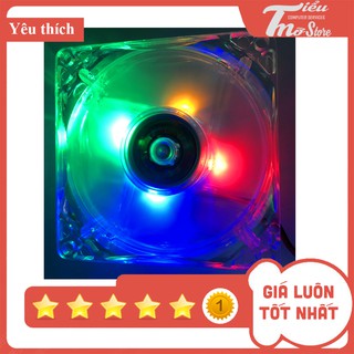 Quạt Led 4 màu 8cm - 12 cm - Fan case led 8cm - 12cm + Kèm ốc