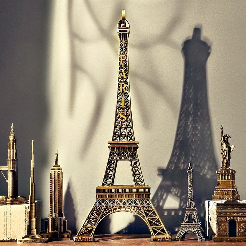 Paris Eiffel Tower Decoration Model Creative Birthday Gift Home Living Room Smal