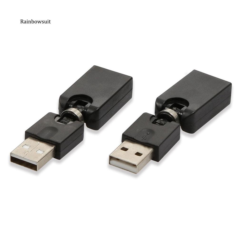 Dây cáp chuyển đổi dữ liệu USB 2.0 xoay 360 độ từ Male sang Female