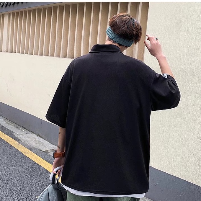 áo thun nam có cổ hàn quốc áo polo unisex from rộng áo phông bông áo thun có cổ nữ áo thun nam thời trang áo polo nam đẹp