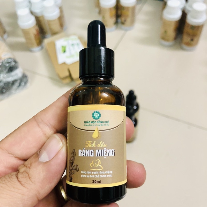 Tinh dầu răng miệng thảo mộc đồng quê 30ml, hỗ trợ chứng hôi miệng, sâu răng