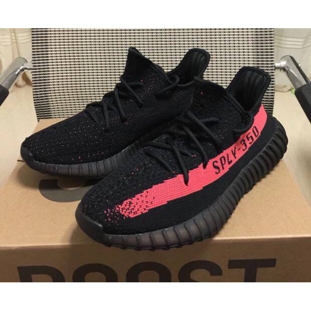 GIẢM giá sập sàn GIÀY THỂ THAO (Video cận cảnh) Giày Sneaker Yeezy 350 V2 Black Red FREESHIP . . . 👟 ! * ) .