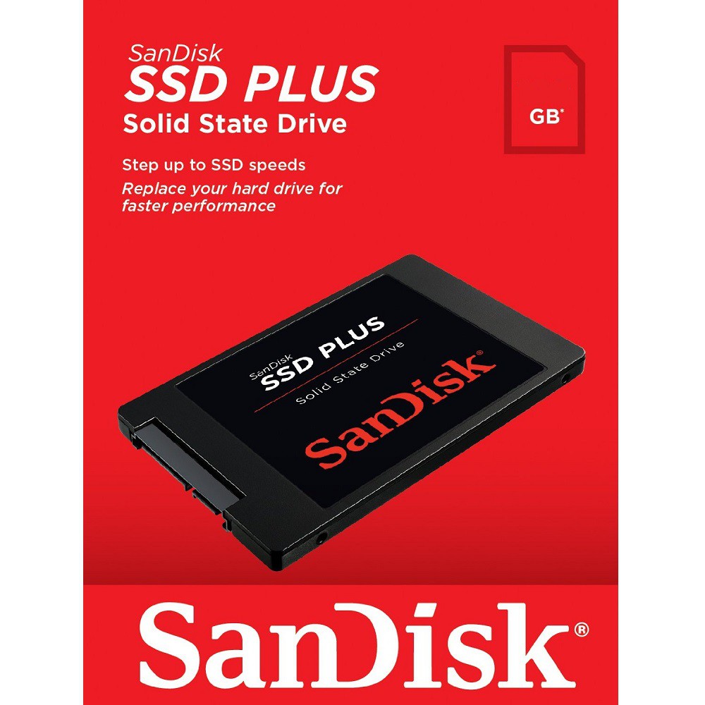 Ổ cứng SSD Sandisk Plus 480GB 535MB/s (Đen)