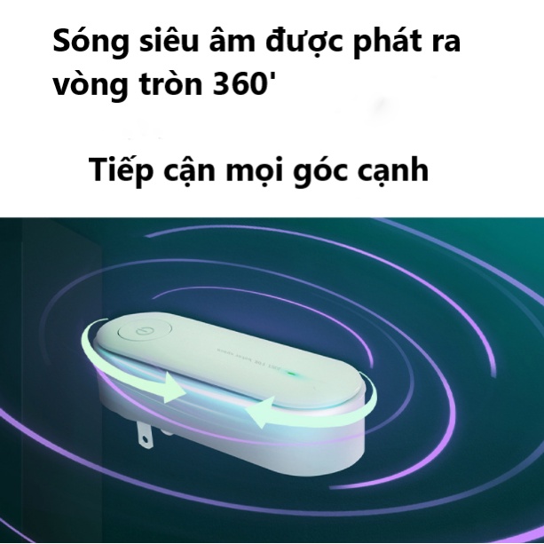 Máy đuổi muỗi - máy đuổi côn trùng bằng sóng siêu âm, bảo vệ an toàn cho sức khỏe của bạn và gia đình - K1107